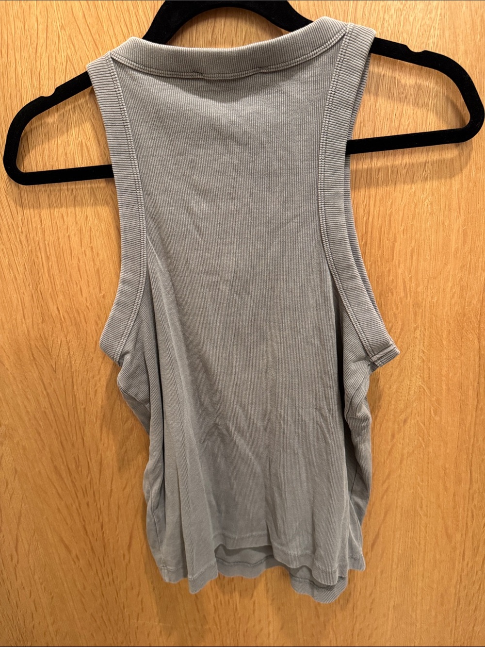 Mango Ribbed Tank Top - Gray - Picture 3 of 3